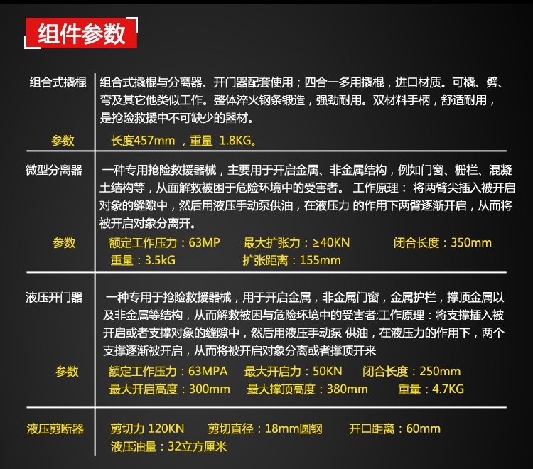 應(yīng)急救援單兵背負(fù)式電動液壓破拆工具EHK-5A(圖4)