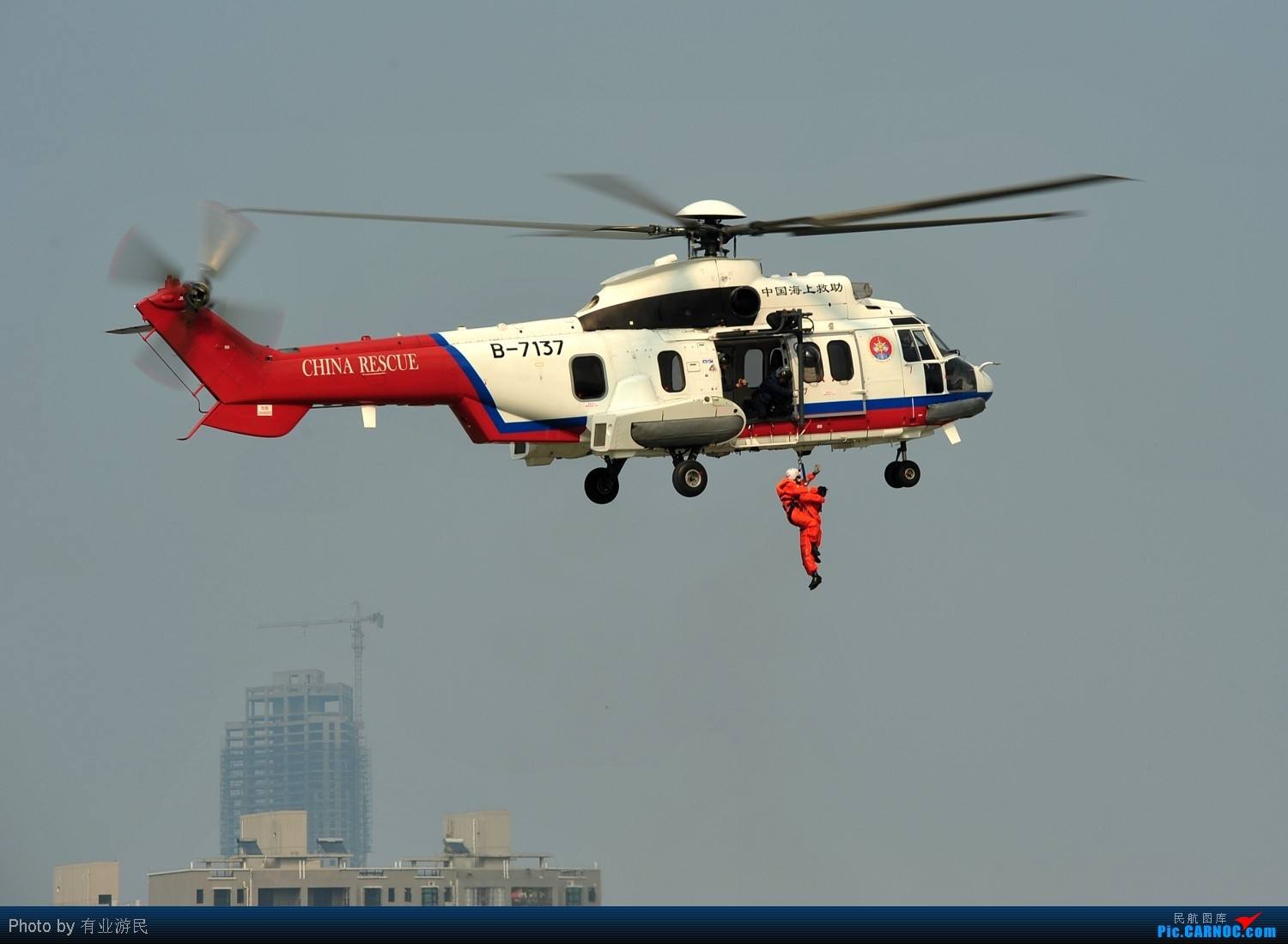 水域救援直升機，海上救助作用大！